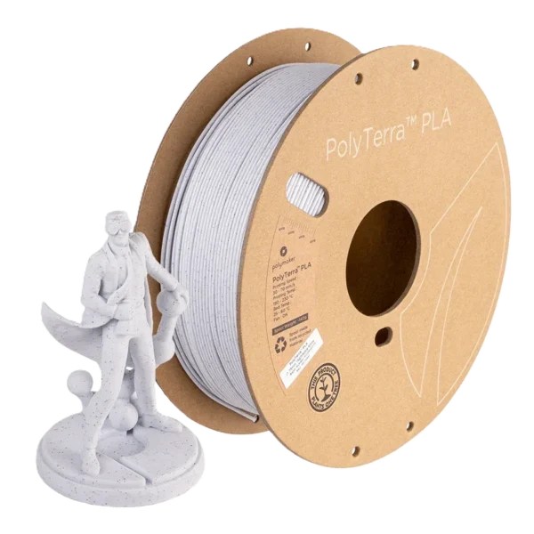 PolyTerra PLA Blanco Mármol 1.75mm 1Kg
