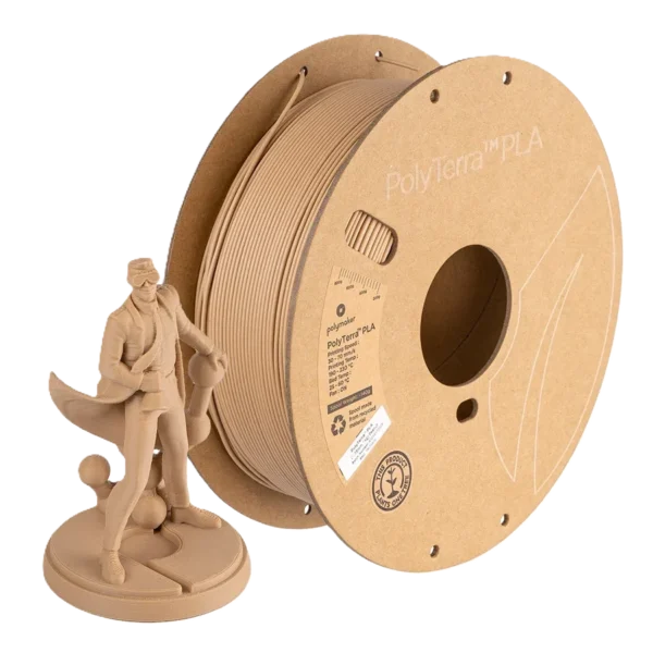 PolyTerra PLA Marrón Maní 1.75mm 1Kg