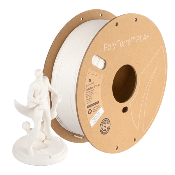 PolyTerra PLA+ Blanco 1.75mm 1Kg