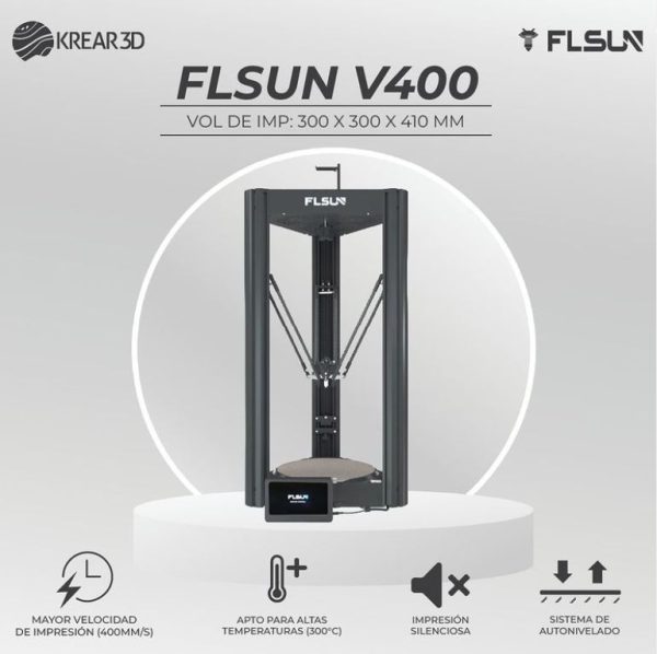 Flsun V400: Impresora 3D Delta de alta velocidad