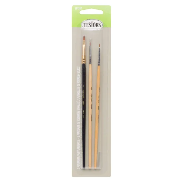 Set 3 Pinceles de primera clase Testors