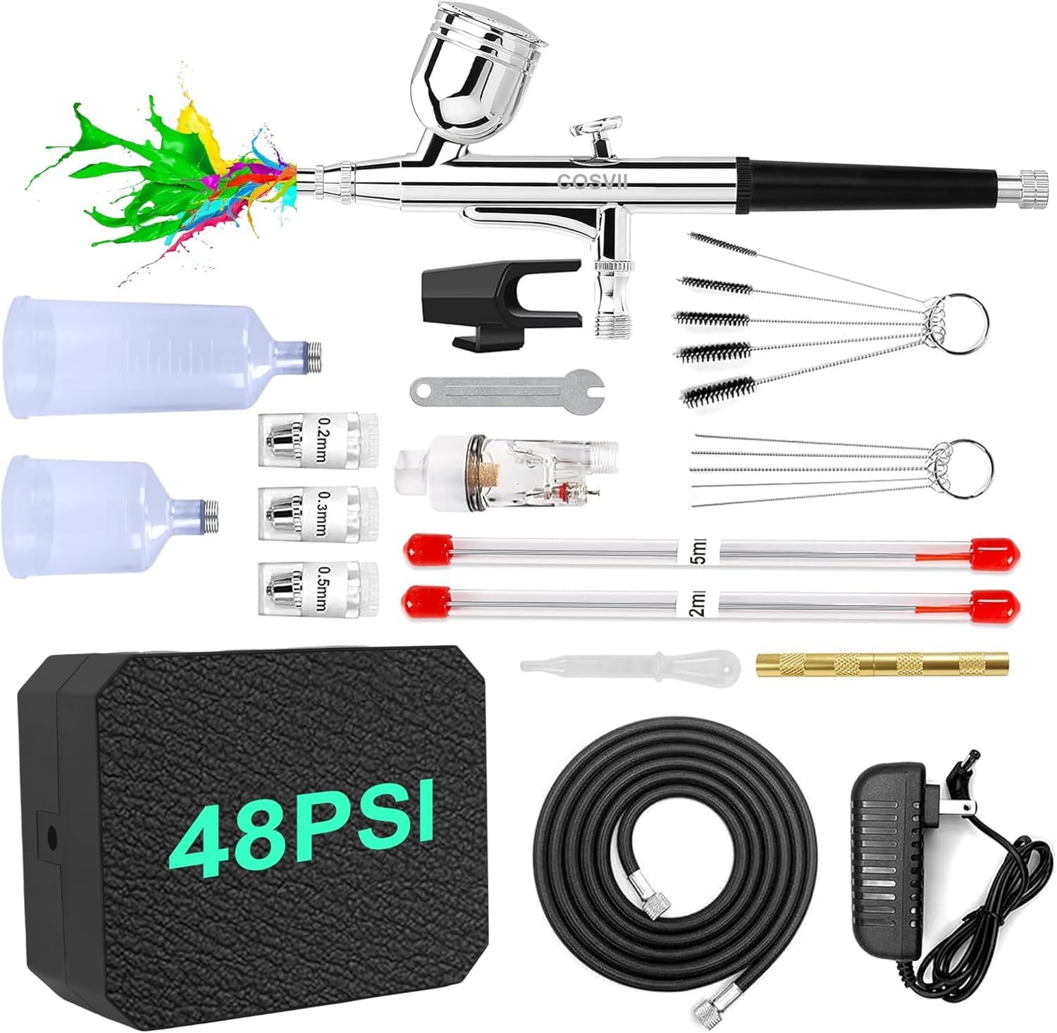 Kit de Aerógrafo con Compresor de Aire Kit de Aerógrafo con Compresor de Aire