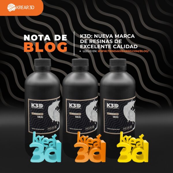 K3D: Nueva marca de resinas de excelente calidad