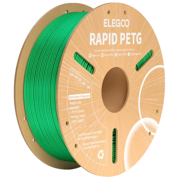 Elegoo RAPID PETG Verde 1.75mm 1Kg
