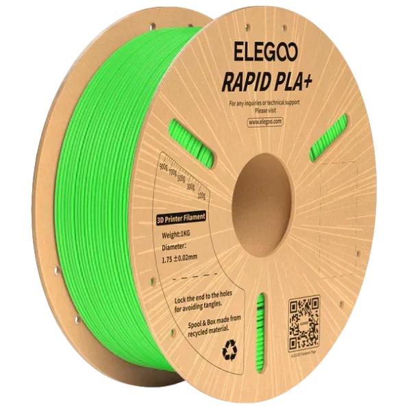 Elegoo RAPID PLA+ Verde 1.75mm 1Kg