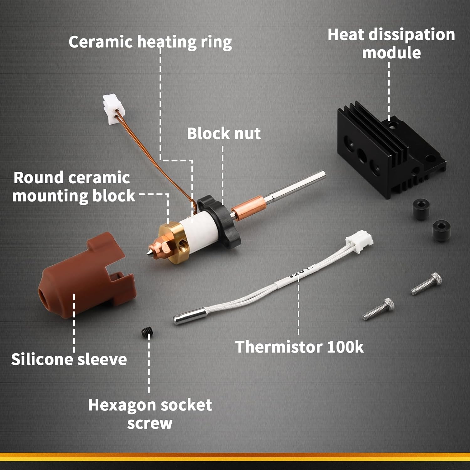 Kit Hotend Cerámico K1C Kit Hotend Ceramico K1C