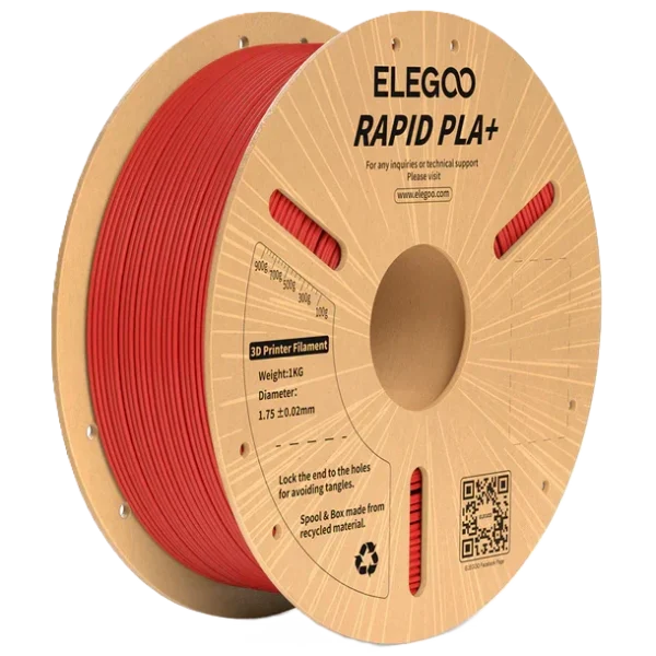 Elegoo RAPID PLA+ Rojo 1.75mm 1Kg