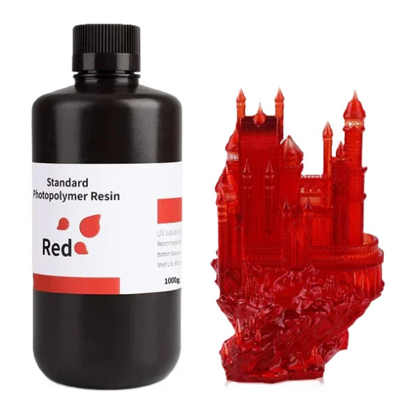 Resina Estándar Rojo Claro Elegoo 1kg