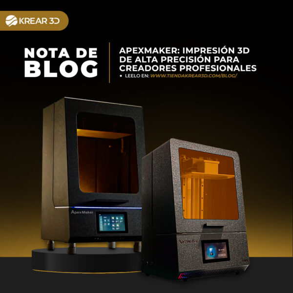 Apexmaker: Impresión 3D de Alta Precisión para Creadores Profesionales