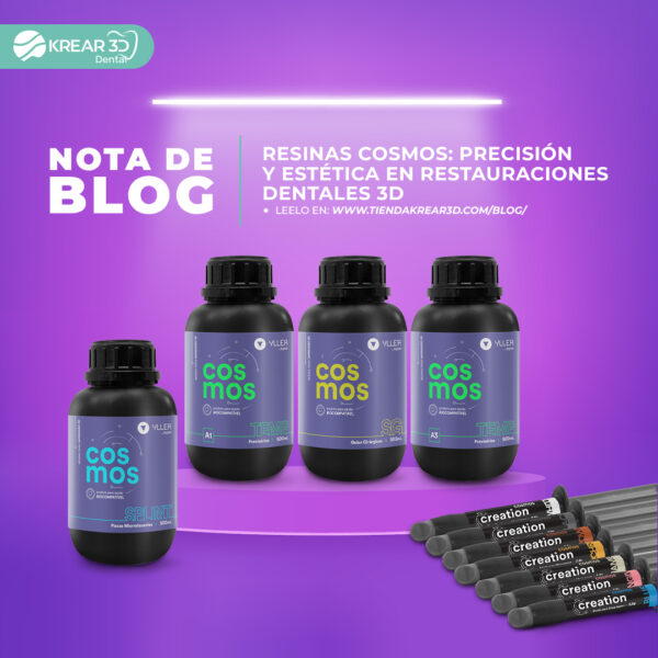 Resinas Cosmos: Precisión y Estética en Restauraciones Dentales 3D