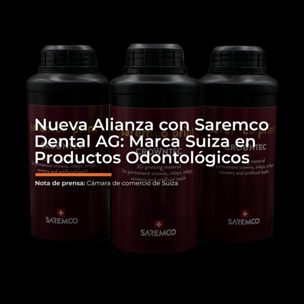 Krear 3D – Nueva Alianza con Saremco Dental AG: Marca Suiza en Productos Odontológicos