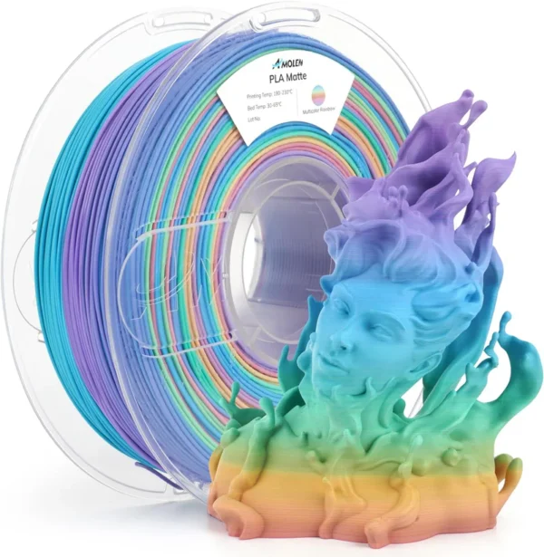 Amolen PLA Multicolor Arcoiris Mate 1.75mm 1Kg