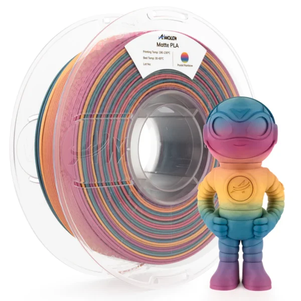 Amolen PLA Pastel de Bayas Arcoiris Mate 1.75mm 1Kg