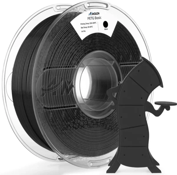 Amolen PETG Básico Negro 1.75mm 1Kg