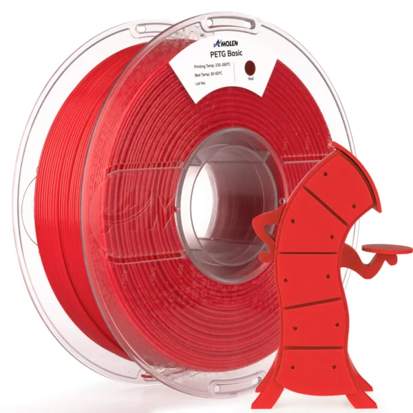 Amolen PETG Básico Rojo 1.75mm 1Kg
