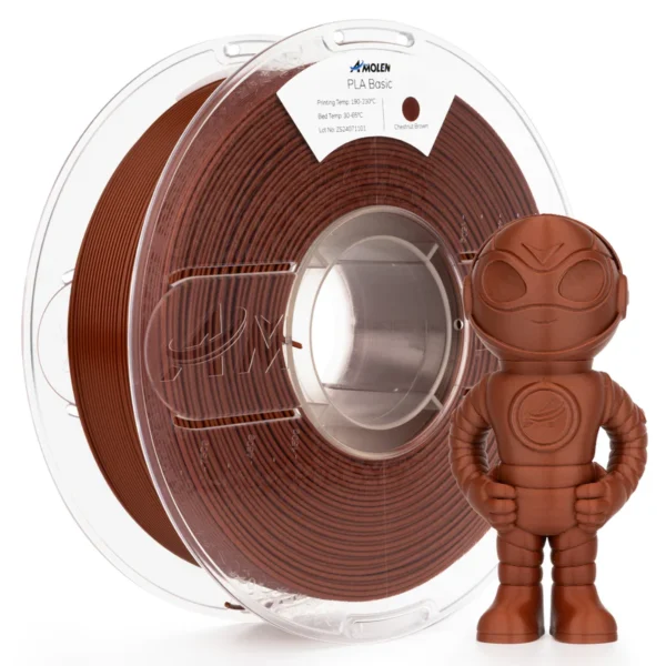 Amolen PLA Básico Alta Velocidad Castaño 1.75mm 1Kg