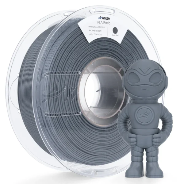 Amolen PLA Básico Alta Velocidad Gris Koala 1.75mm 1Kg