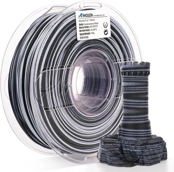 Amolen PLA Mármol Roca Sedimentaria 1.75mm 1Kg