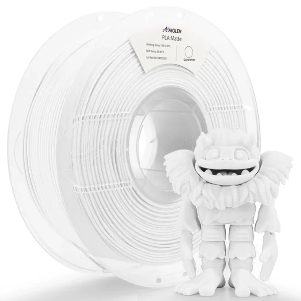 Amolen PLA Mate Básico Cuarzo Blanco 1.75mm 1Kg