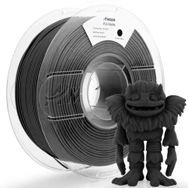 Amolen PLA Mate Básico Negro 1.75mm 1Kg