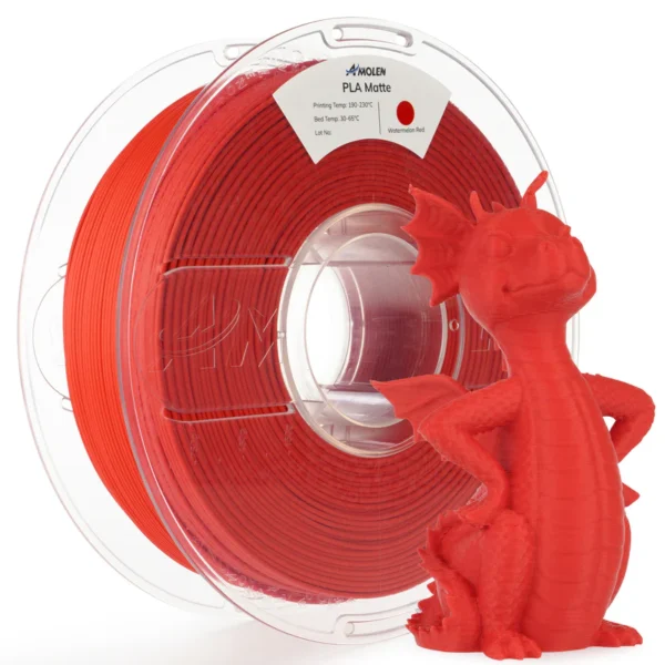 Amolen PLA Mate Básico Rojo Sandía 1.75mm 1Kg