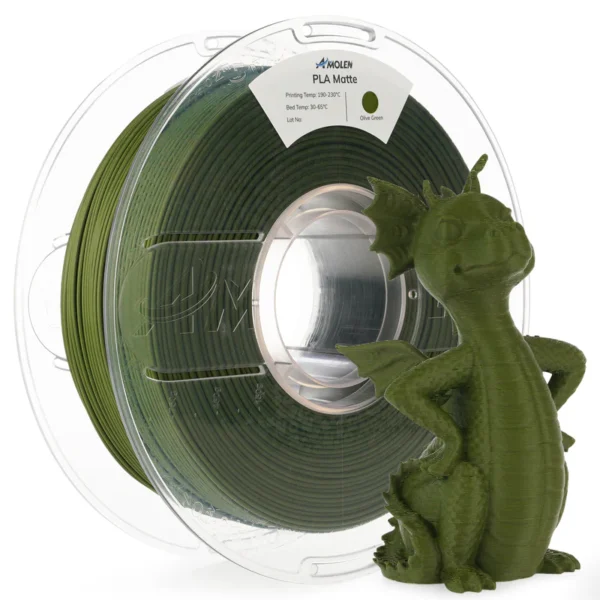 Amolen PLA Mate Básico Verde Oliva 1.75mm 1Kg