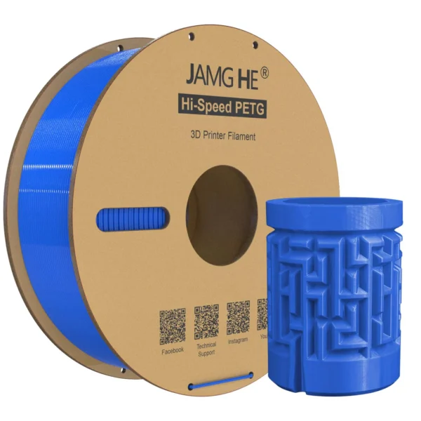 Jamg He Hi-Speed PETG Azul 1.75mm 1Kg