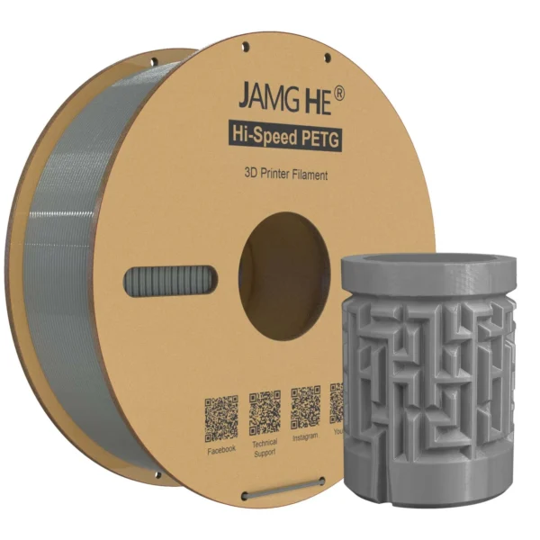 Jamg He Hi-Speed PETG Gris 1.75mm 1Kg