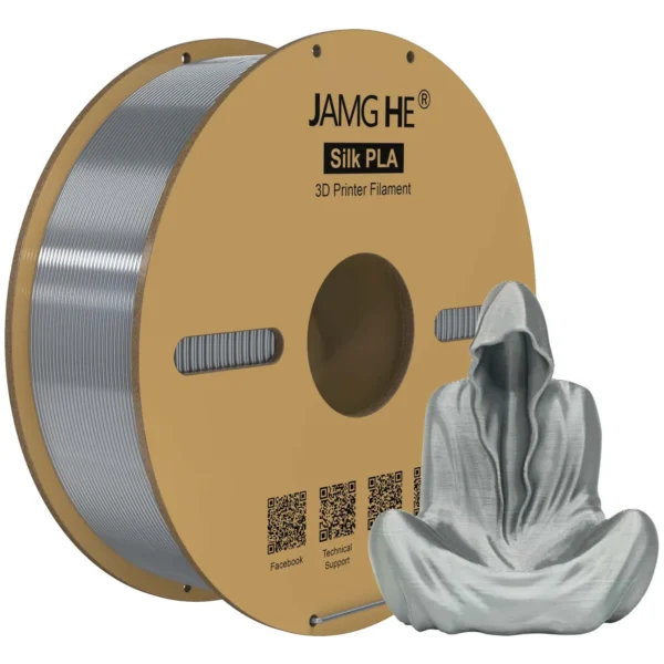 Jamg He PLA Sedoso Plata 1.75mm 1Kg