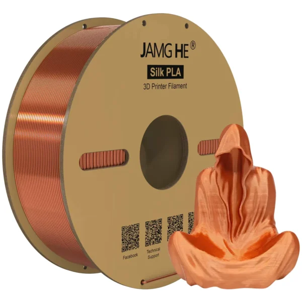 Jamg He PLA Sedoso Rojo Cobre 1.75mm 1Kg_x1