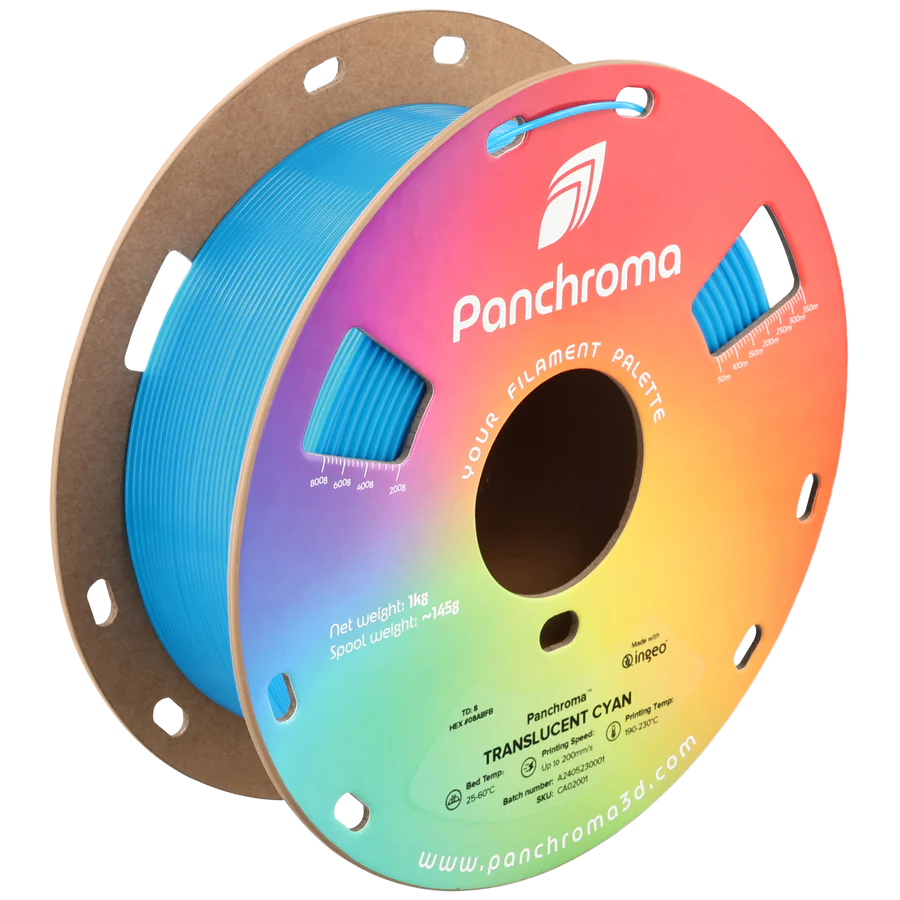 Panchroma PLA Translúcido Cian 1.75mm 1Kg 1 Polymaker PC-ABS Negro 1.75mm 1Kg