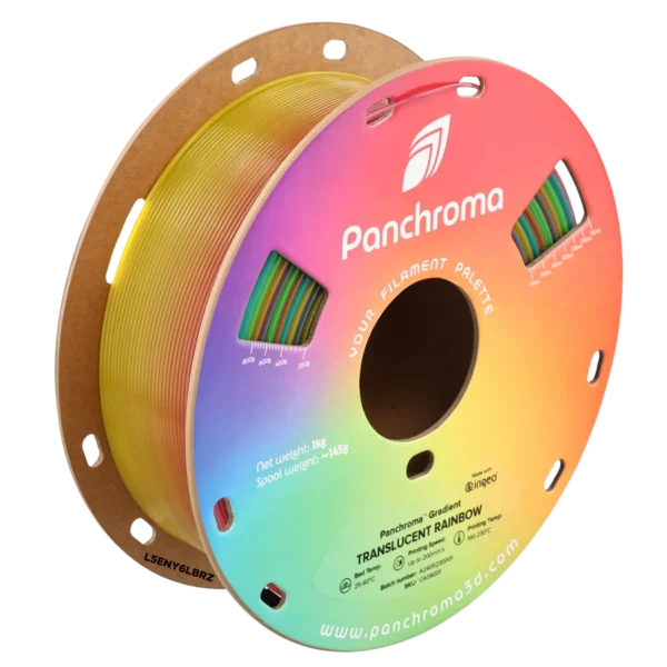 Panchroma PLA Translúcido Degradado Arcoiris 1.75mm 1Kg