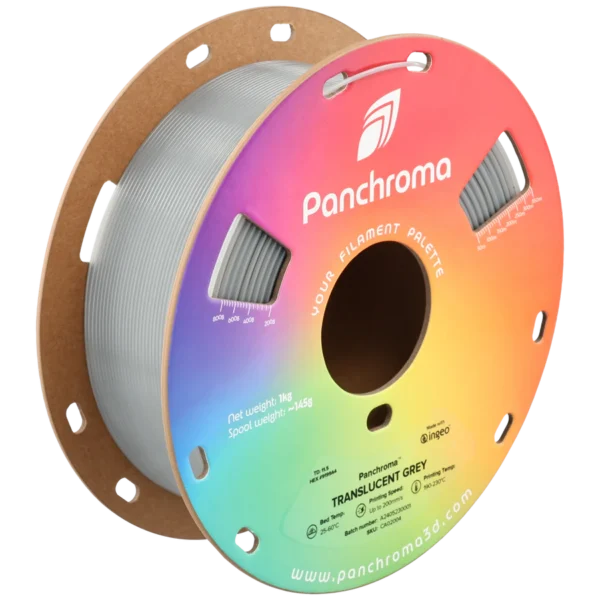 Panchroma PLA Translúcido Gris 1.75mm 1Kg