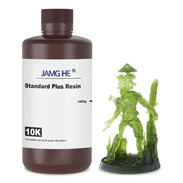 Resina Estándar Plus Verde Translúcido Jamg He 1kg