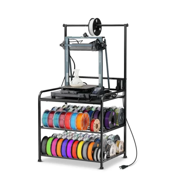 Soporte Rodante para Impresora 3D y Filamentos