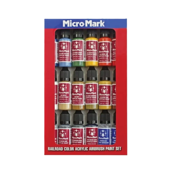 Set de 18 Pinturas Acrílicas para Aerógrafo