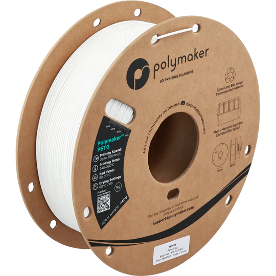 Polymaker PETG Blanco 1.75mm 1Kg Polymaker PETG Blanco 1.75mm 1Kg