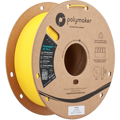 Polymaker HT-PLA Amarillo 1.75 mm 1Kg Polymaker HT-PLA Amarillo 1.75 mm 1Kg