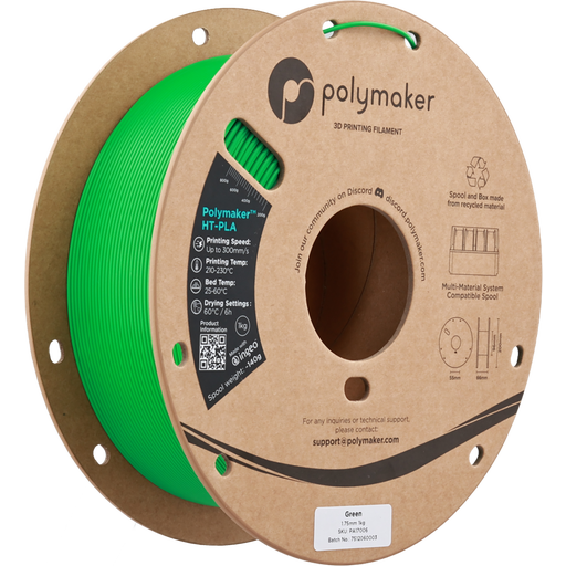 Polymaker HT-PLA Verde, 1,75 mm / 1000 g Polymaker HT-PLA Verde, 1,75 mm / 1000 g