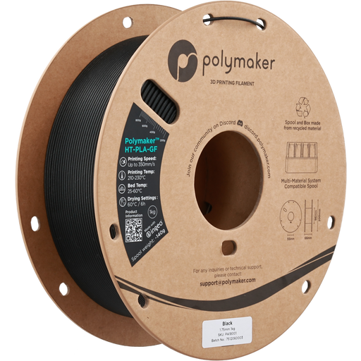 Polymaker HT-PLA-GF Negro, 1,75 mm / 1000 g Polymaker HT-PLA-GF Negro, 1,75 mm / 1000 g