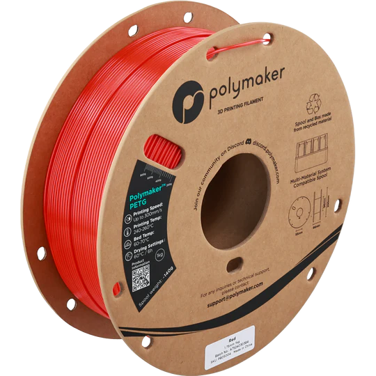 Polymaker PETG Rojo 1.75mm 1Kg Polymaker PETG Rojo 1.75mm 1Kg