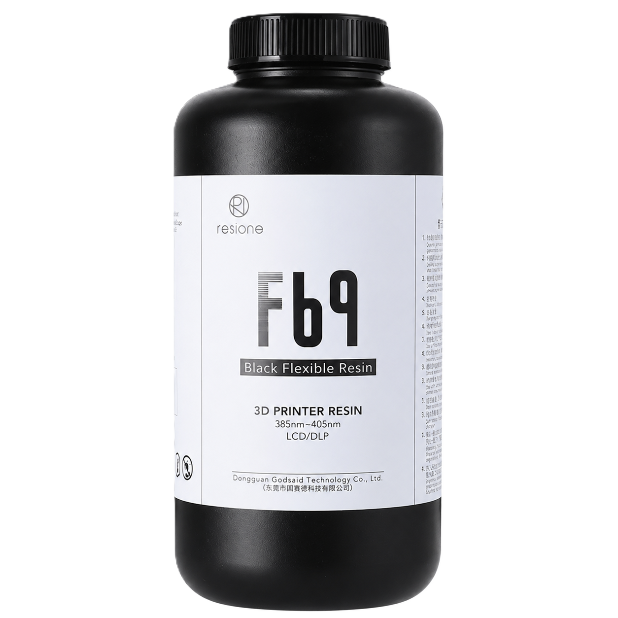 Resione F69 Resina Flexible Negra 1Kg Resione F69 Resina Flexible Negra 1Kg