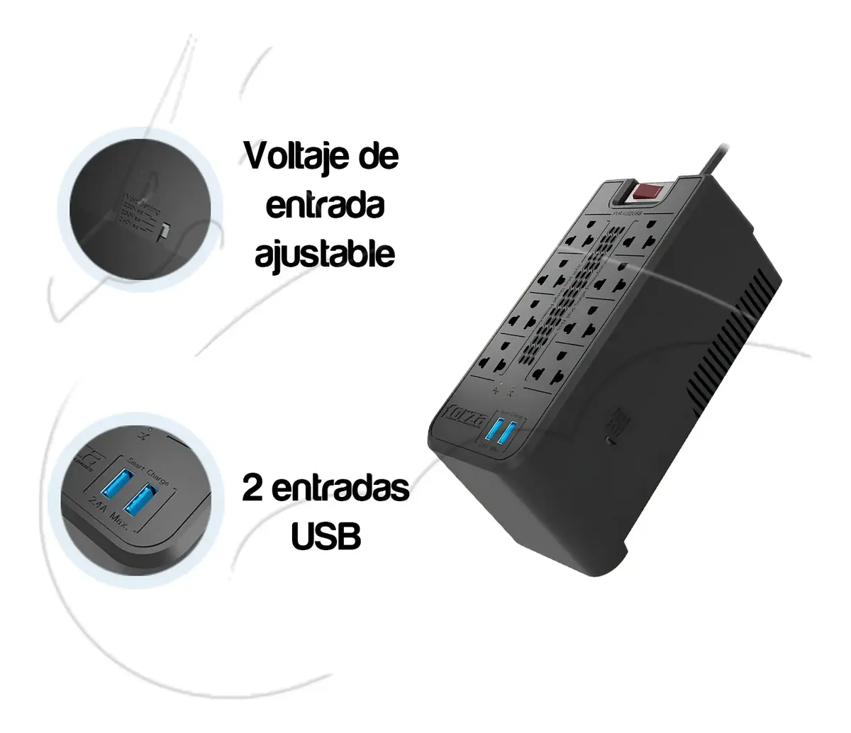 estabilizador-forza-1200va1 estabilizador forza 1200va1