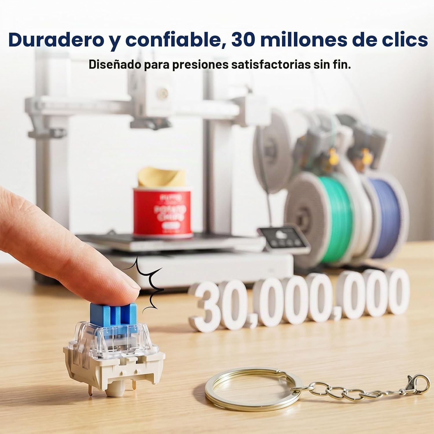 Kit Clickers Mecánicos Krear 3D | Ideal para Fidgets 3D Kit Clickers Mecánicos Krear 3D | Ideal para Fidgets 3D
