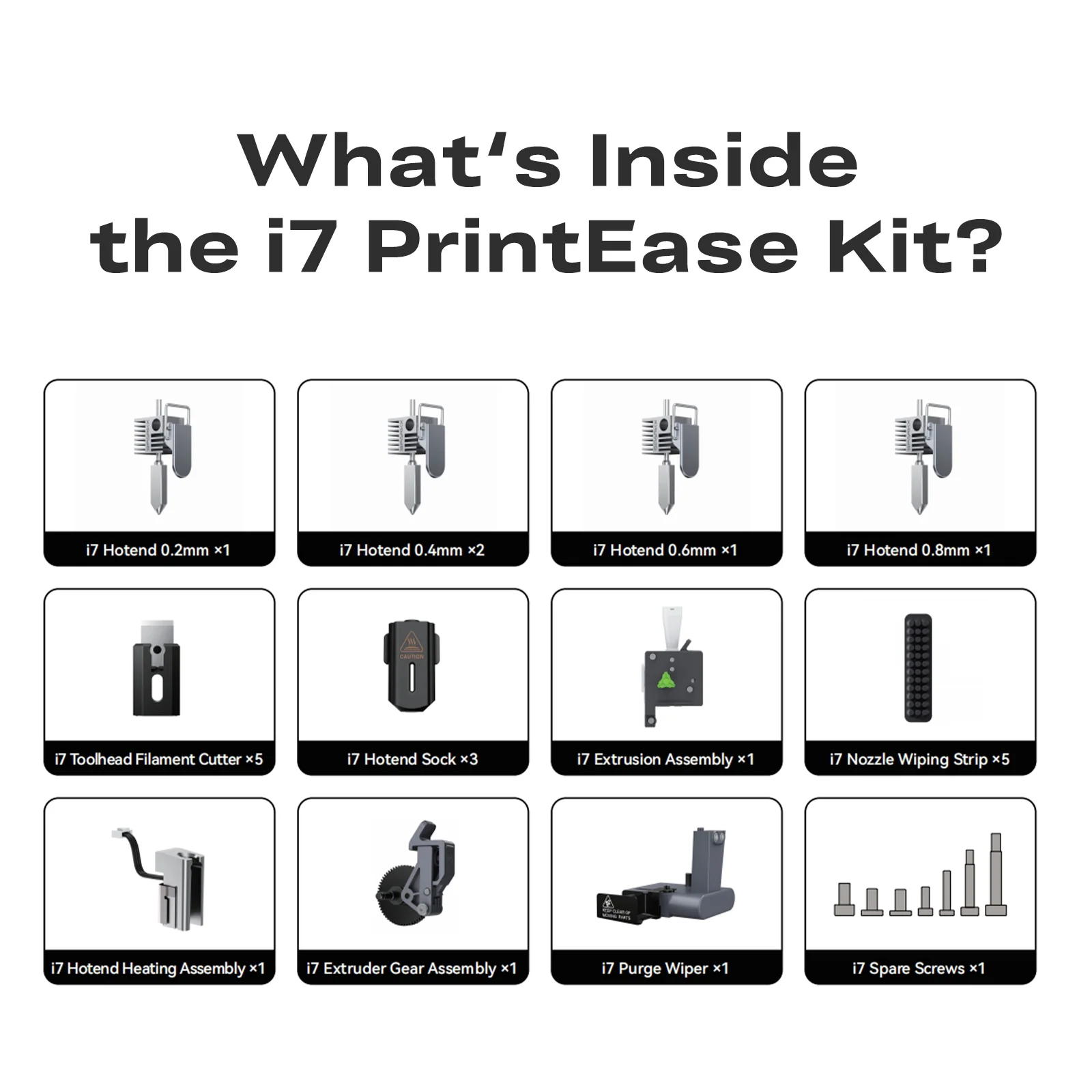 Kit de Impresión SPARKX i7 | Completo Kit de Repuestos Creality Kit de Impresión SPARKX i7 | Completo Kit de Repuestos Creality