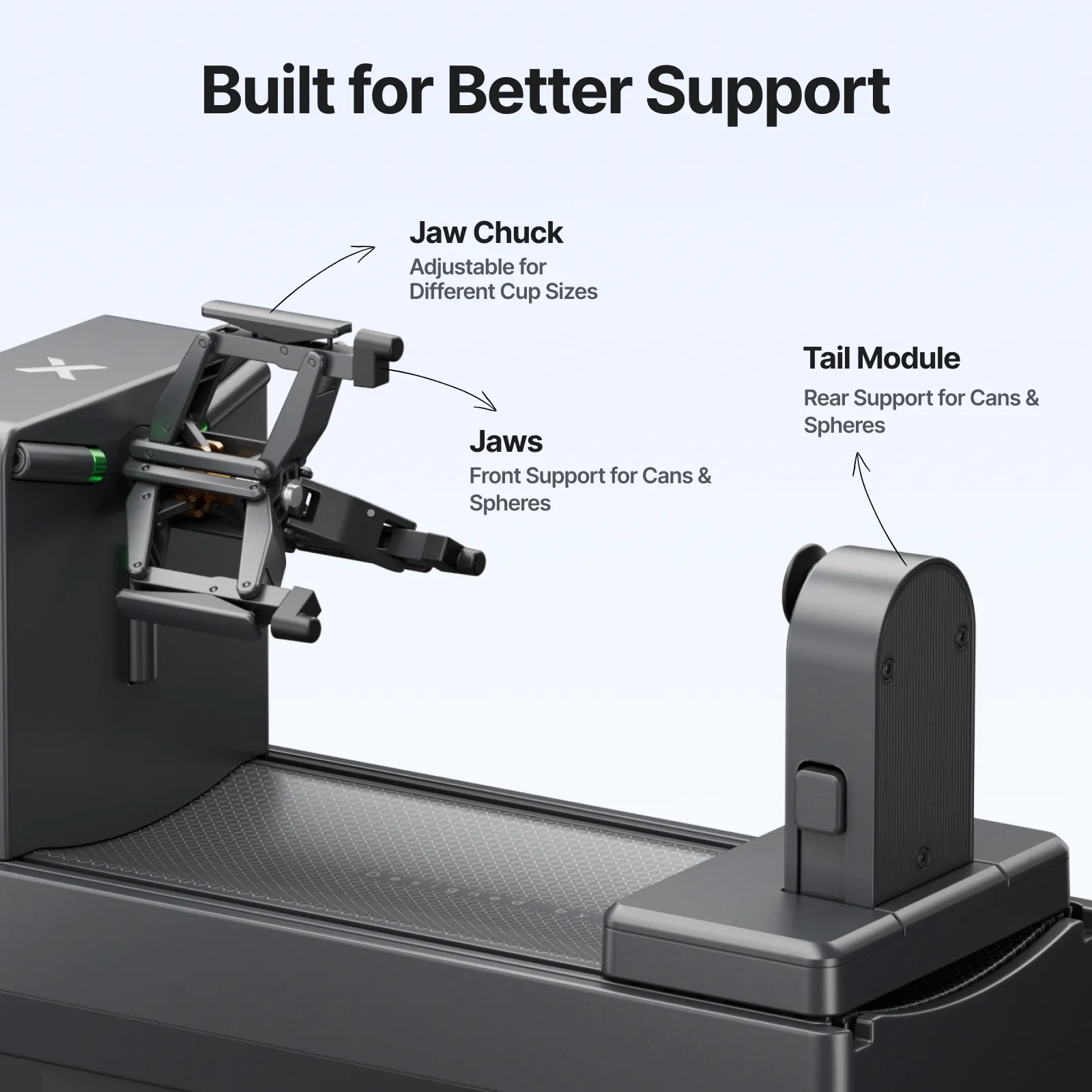 xTool OR1 Accesorio Rotatorio para O1 Omni | Versátil 360° xTool OR1 Accesorio Rotatorio para O1 Omni | Versátil 360°