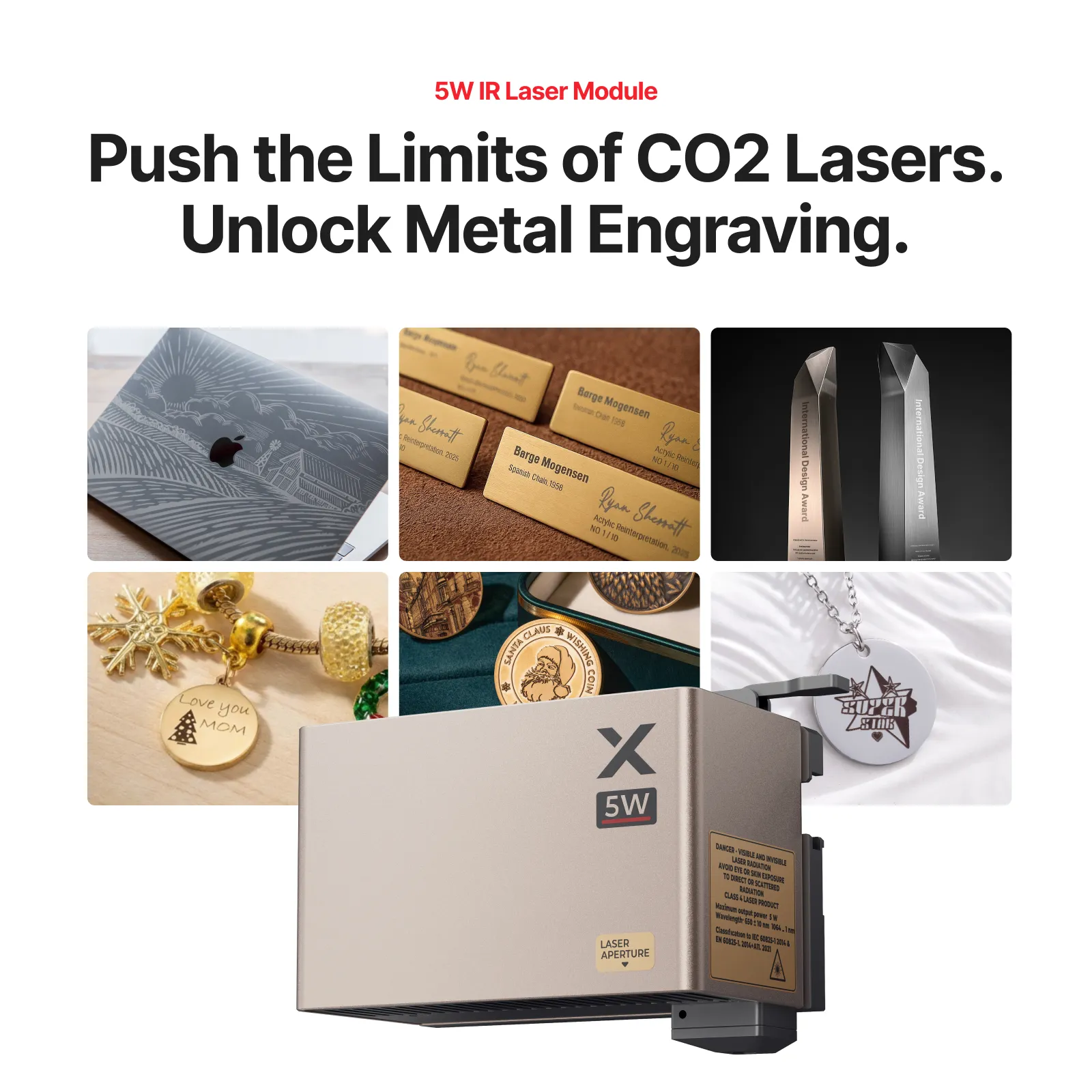 xTool P3 Módulo Láser IR 5W | Grabado Preciso en Metal xTool P3 Módulo Láser IR 5W | Grabado Preciso en Metal